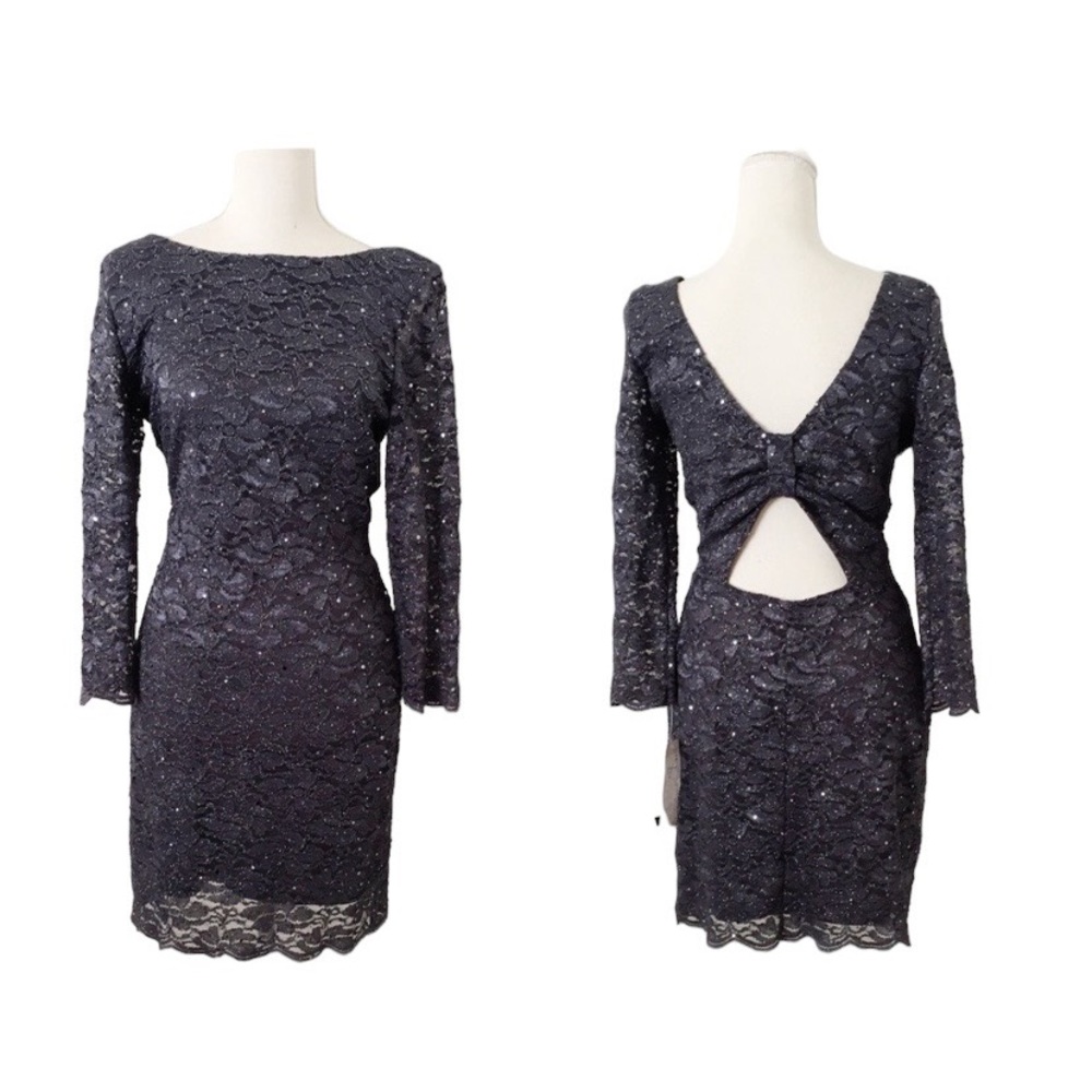 Jump Apparel Open Back Fitted Dress